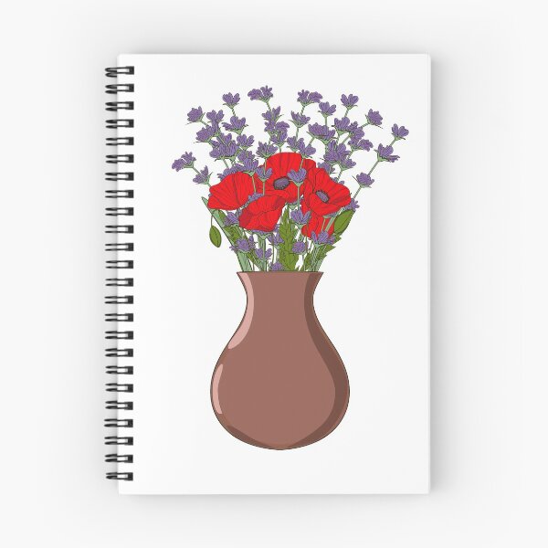 Item preview, Poppies and lavender in vase designed and sold by LudaRu.