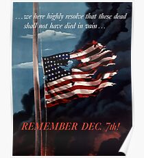 Remember December 7th Poster