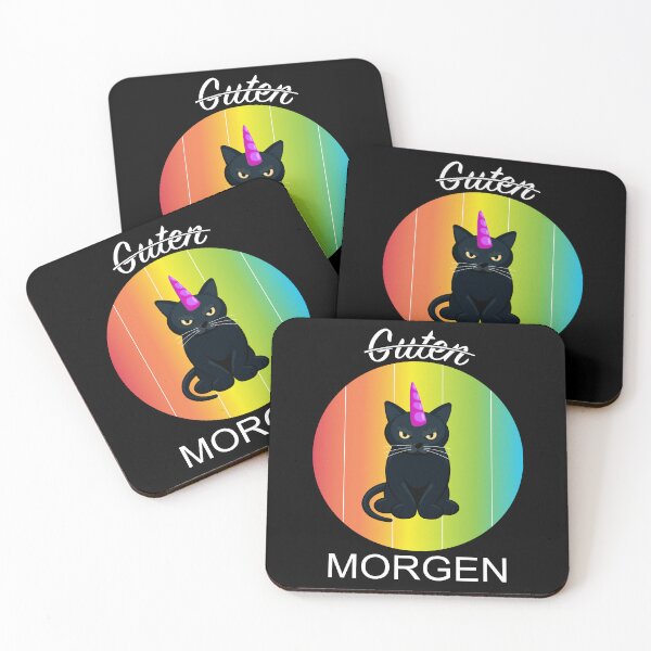 Item preview, Good morning cat unicorn designed and sold by DE-Couple.