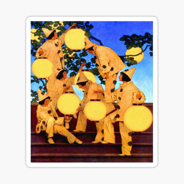 Maxfield Parrish The Lantern Bearers 1908 Sticker For Sale By Sky Art   St,small,507x507 Pad,600x600,f8f8f8 