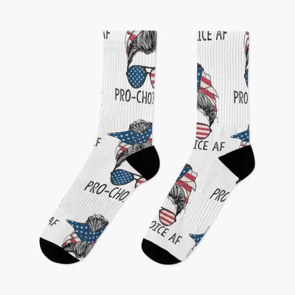 Item preview, Pro Choice AF Messy Bun US Flag Reproductive Rights designed and sold by KirstixCo.