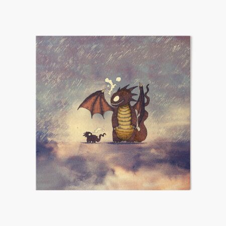 Item preview, Dragons in the rain designed and sold by djrbennett.