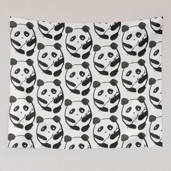 Item preview, Panda with bamboo Chinese painting  designed and sold by Tiny Seed Bazaar.