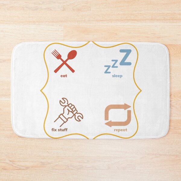 Item preview, Eat sleep fix stuff repeat designed and sold by Coldhand34.