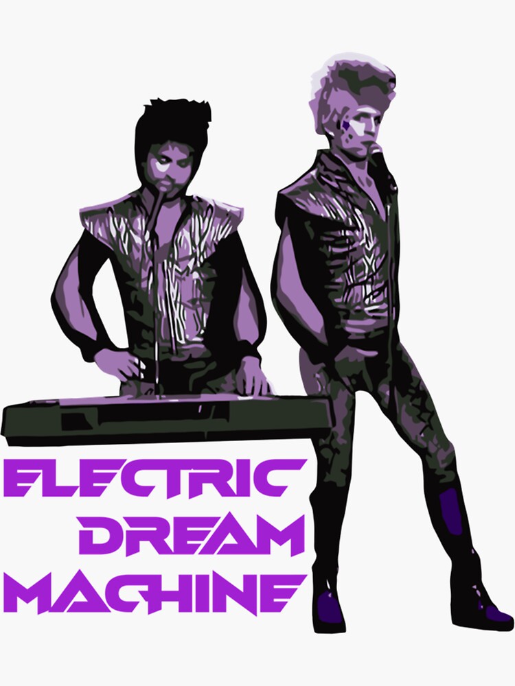 "Electric Dream Machine " Sticker for Sale by PrinceColor Redbubble