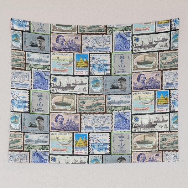 Item preview, Boat and Ship Stamp Collage  designed and sold by 2AGoodHome.