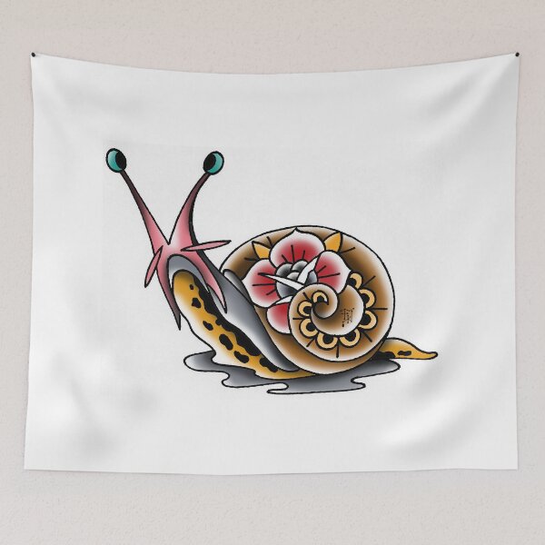 Item preview, Fkj tattoo flash snail designed and sold by franckfkj.