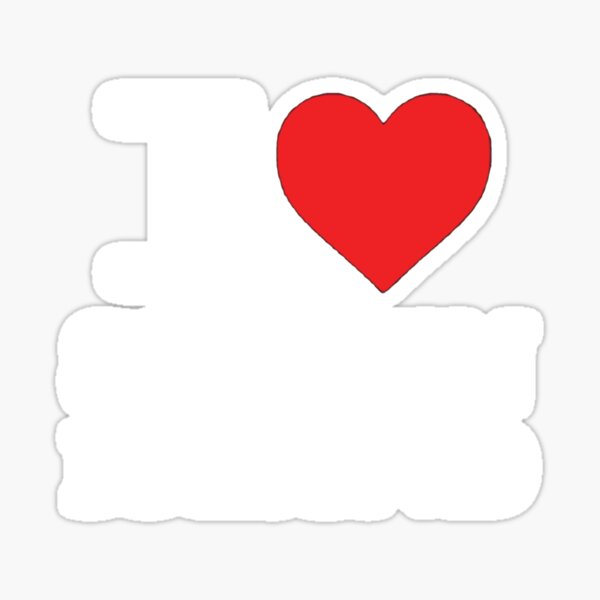 "I Love Staten Island Red Heart Meme Funny" Sticker for Sale by