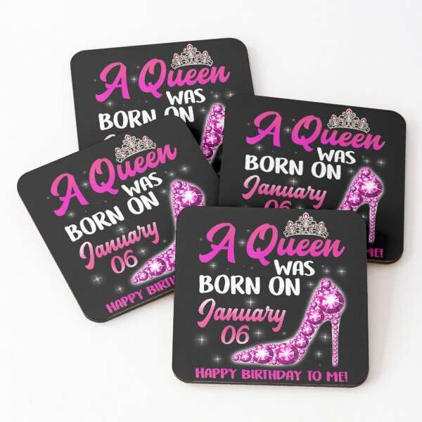Item preview, A Queen Was Born On January 06 Happy Birthday To Me designed and sold by TokudaAichi.