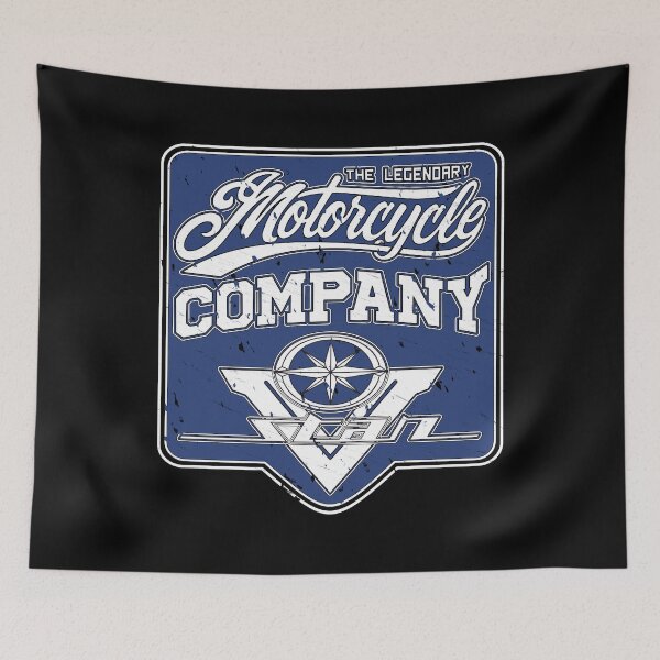 Item preview, The Legendary Motorcycle Company Blue designed and sold by KlaraBubble.