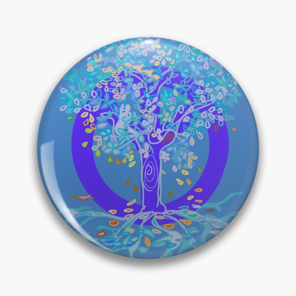 Item preview, Tree of Life PEACE Tree purple and aqua  designed and sold by MonicaArtist.