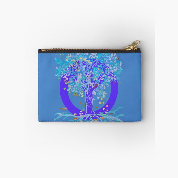 Item preview, Tree of Life PEACE Tree purple and aqua  designed and sold by MonicaArtist.