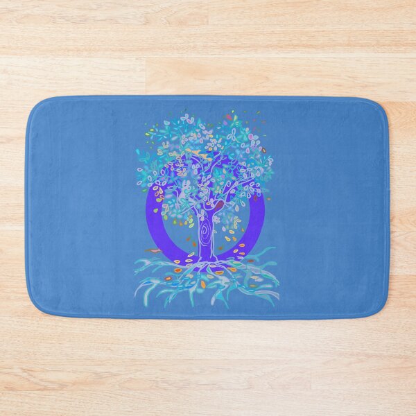 Item preview, Tree of Life PEACE Tree purple and aqua  designed and sold by MonicaArtist.