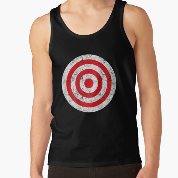 Bullseye Target Tank Tops Print Cotton Bullseye Bulls Eye Target