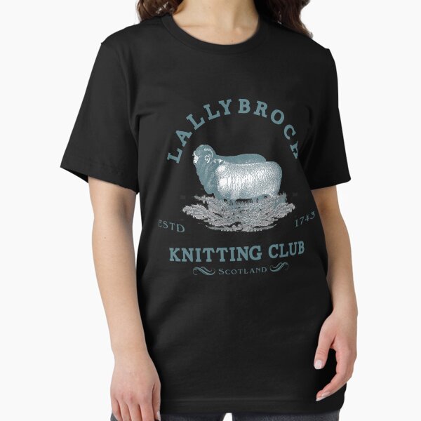 Aperçu de l'œuvre Funny Gifts Officiel Lallybroch Knitting Club Vintage Photograp créée et vendue par Markroseana.