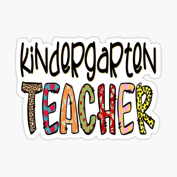 "Kindergarten Teacher" Sticker for Sale by mohamedbensaid | Redbubble