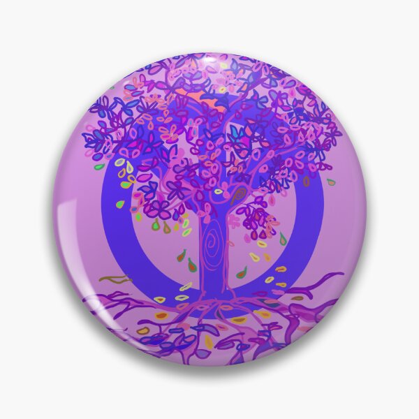 Item preview, Tree of Life PEACE Tree purple and pink  designed and sold by MonicaArtist.
