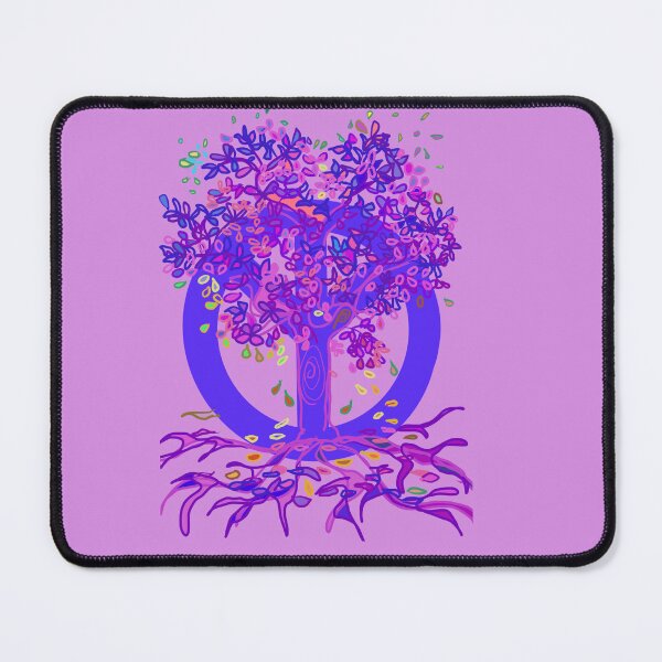Item preview, Tree of Life PEACE Tree purple and pink  designed and sold by MonicaArtist.
