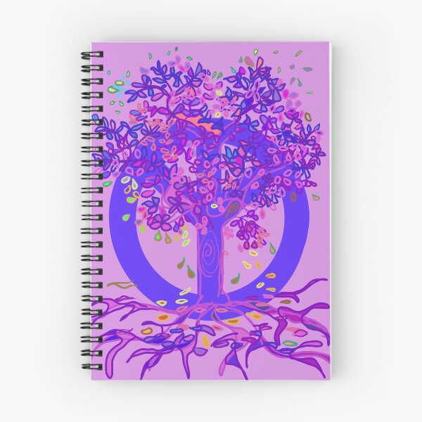 Item preview, Tree of Life PEACE Tree purple and pink  designed and sold by MonicaArtist.