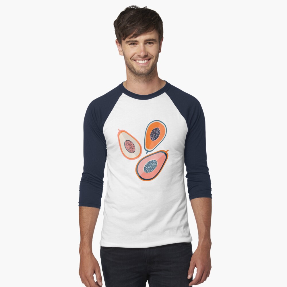 Vista previa del artículo con la obra «Camiseta ¾ estilo béisbol», diseñado y vendido por susanapaz.