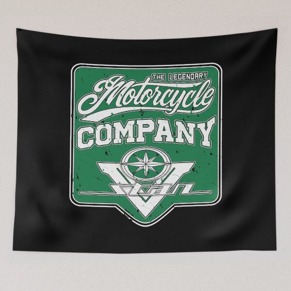 Item preview, The Legendary Motorcycle Company Green designed and sold by KlaraBubble.