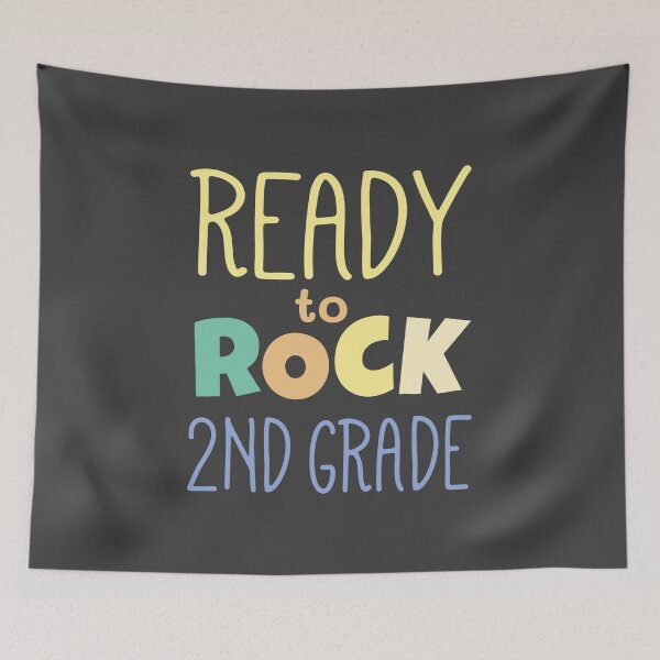Item preview, Ready to Rock Second grade colorful designed and sold by Think4Prints.