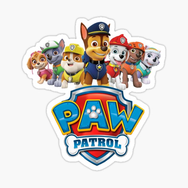 Item preview, Paw patrol logo stickers designed and sold by Desgin0001.