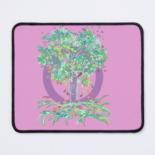 Item preview, Tree of Life PEACE Tree mauve and green  designed and sold by MonicaArtist.