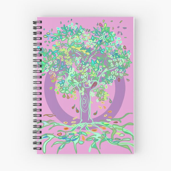 Item preview, Tree of Life PEACE Tree mauve and green  designed and sold by MonicaArtist.