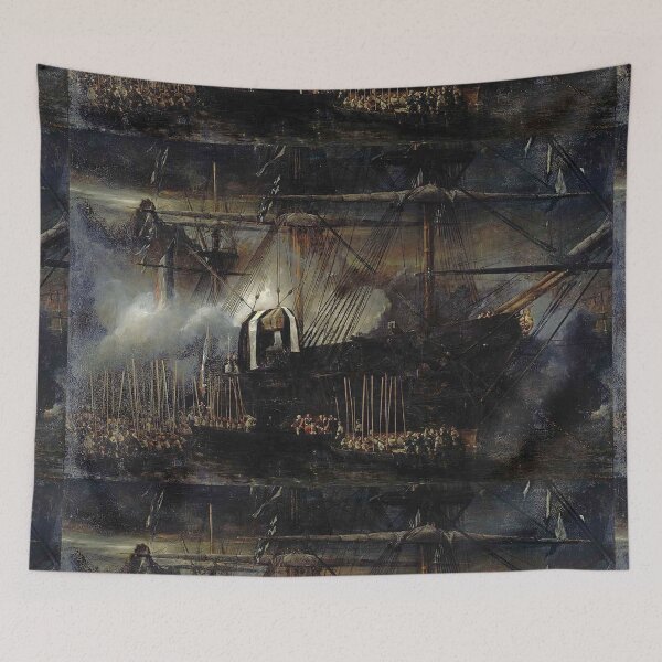 Item preview, The Belle Poule bringing Napoleon's ashes to France -  Louis Gabriel Isabey  designed and sold by Vintage Designs +.