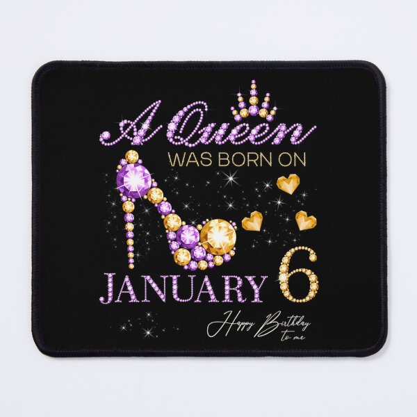 Item preview, Copy of A QueenA Queen Was Born On January 6 Happy Birthday To Me Queen Was Born On January 06 Happy Birthday To Me designed and sold by TokudaAichi.