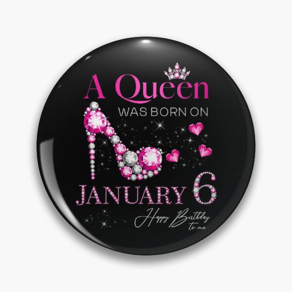 Item preview, A Queen Was Born On January 6, 6Th January Birthday designed and sold by TokudaAichi.