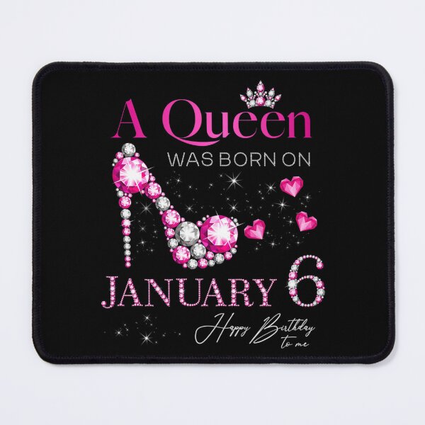 Item preview, A Queen Was Born On January 6, 6Th January Birthday designed and sold by TokudaAichi.