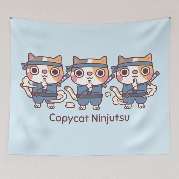 Item preview, Cute Ninja Copycat Ninjutsu designed and sold by rustydoodle.