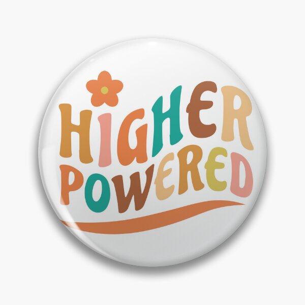 Item preview, Higher Powered  Retro 12 Step Addiction Recovery designed and sold by SobrieTeeStudio.