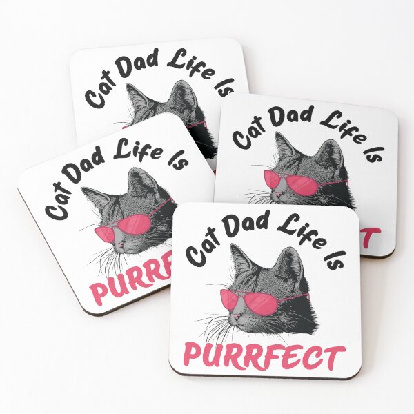 Item preview, Cat Dad Life is Purrfect Funny Cat Dad Cat Owner designed and sold by dass-art.