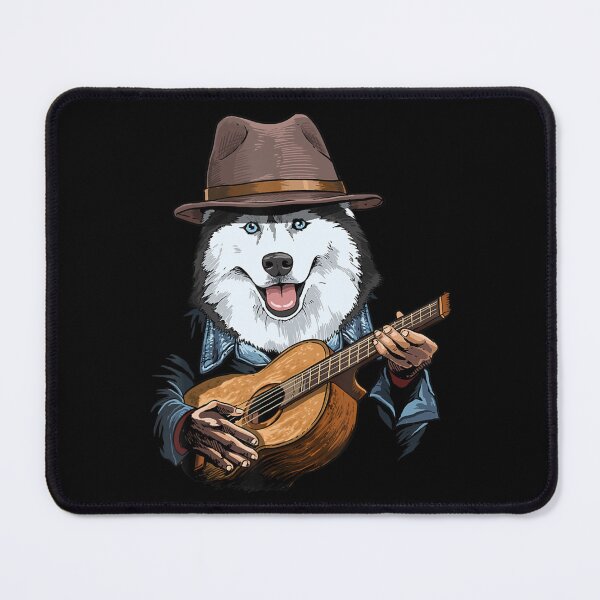 Item preview, Acoustic Guitar Siberian Husky Guitar Player Dog Guitarist designed and sold by TokudaAichi.