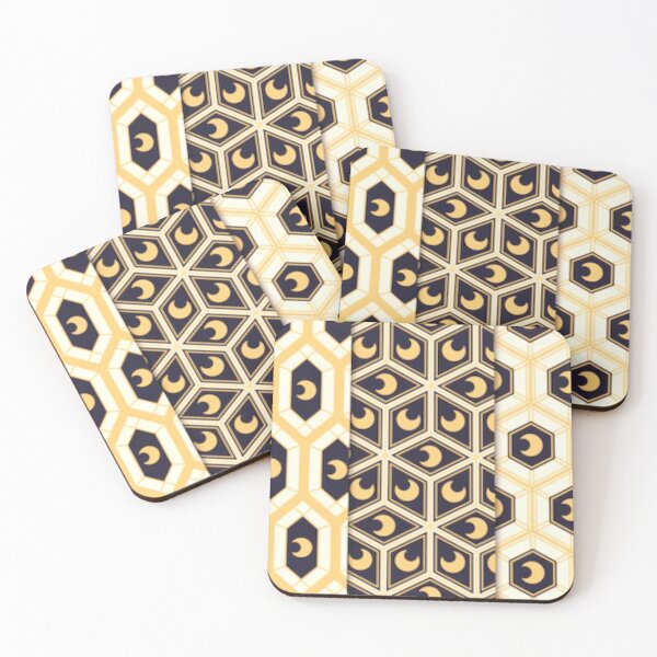 Item preview,  Cute geometric crescent moon seamless patterns. designed and sold by BEAUTY ⭐⭐⭐⭐⭐.
