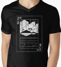 Ace of Aloha (Mono White) Men's V-Neck T-Shirt