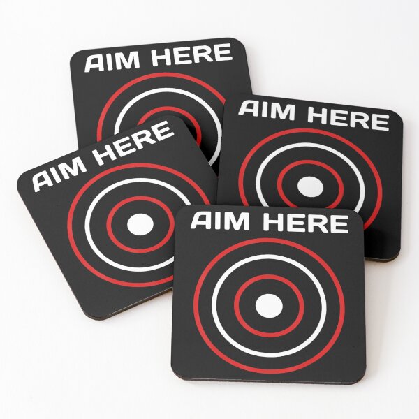 Item preview, Aim Here Darts Players Bullseye Target Shooting Club designed and sold by TokudaAichi.