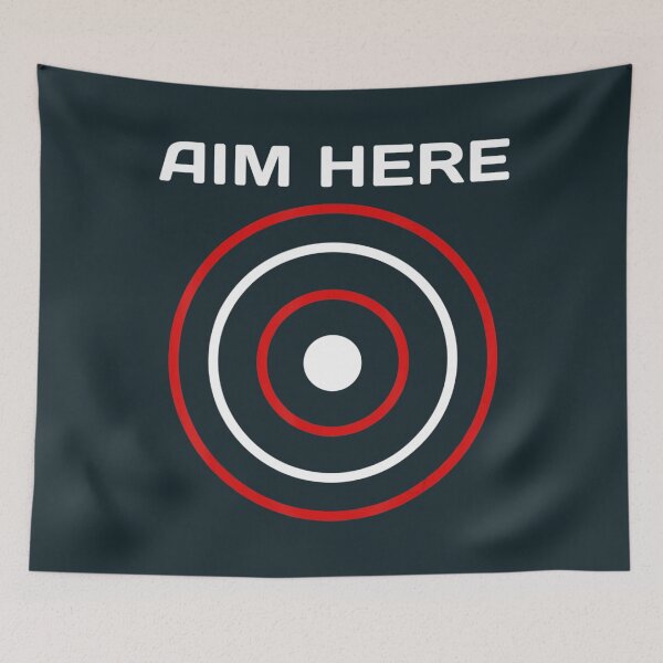 Item preview, Aim Here Darts Players Bullseye Target Shooting Club designed and sold by TokudaAichi.