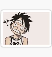 Luffy : scratch Sticker