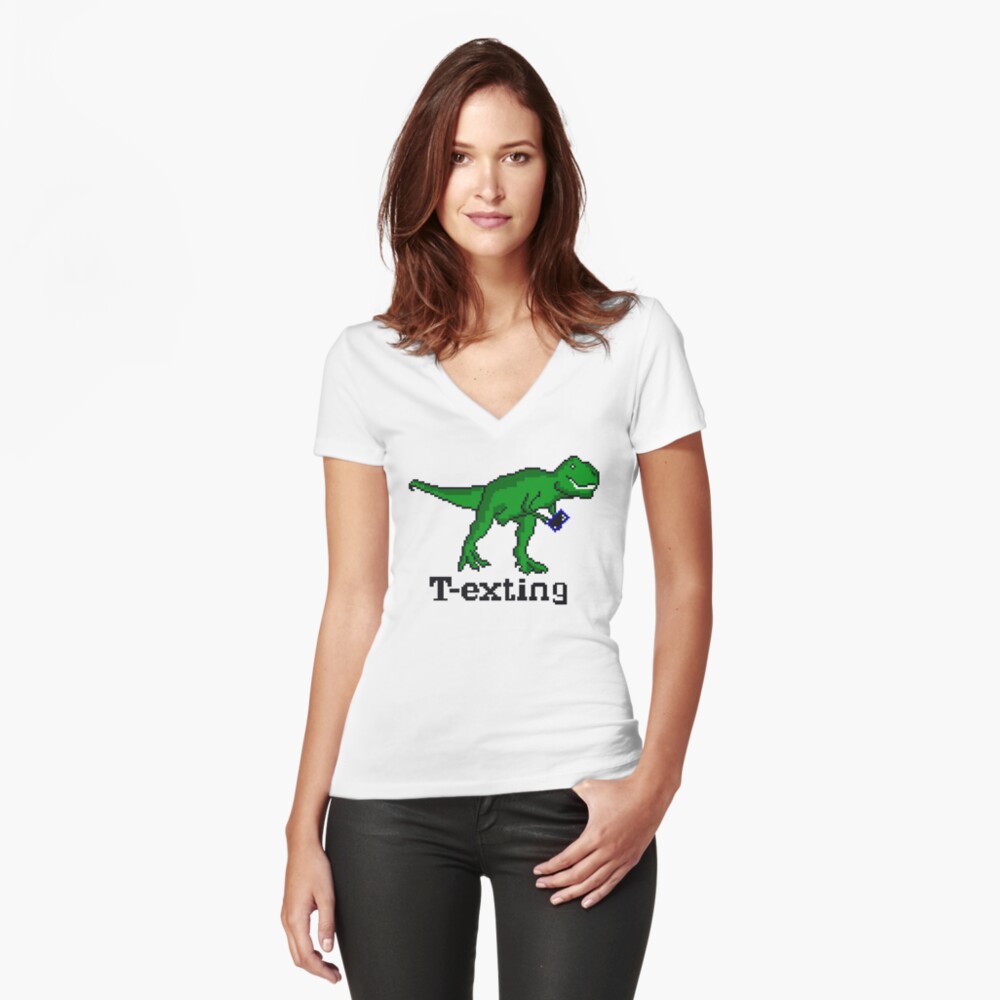 Item preview, Fitted V-Neck T-Shirt designed and sold by celeste-vs.