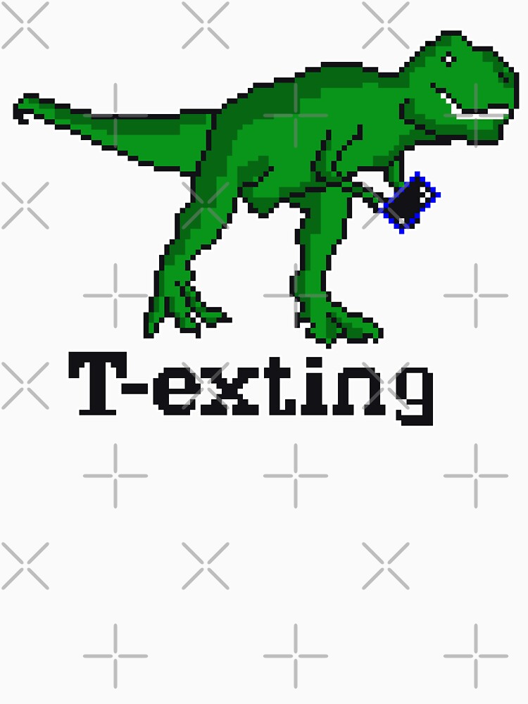 Thumbnail 7 of 7, Classic T-Shirt, T-exting - The Chatting T-Rex designed and sold by celeste-vs.