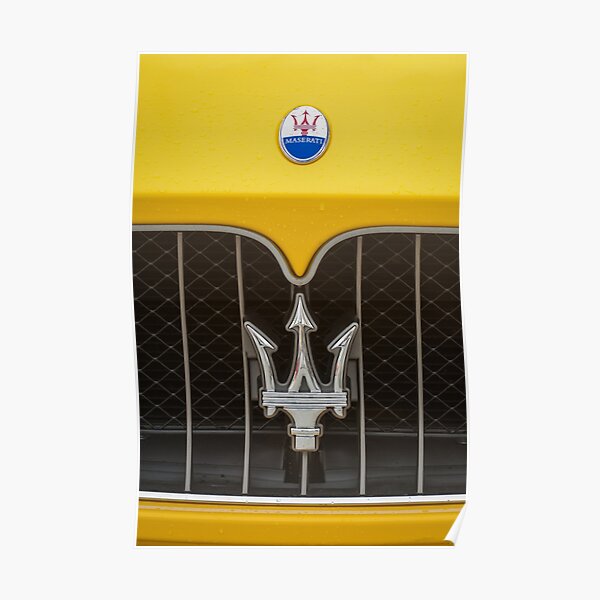 2010 Maserati Grille Emblème -0556c Poster
