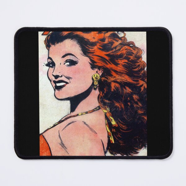 Item preview, Retro Comics Book Pictures Female Portrait Redhead Tank Top designed and sold by donnielnah.