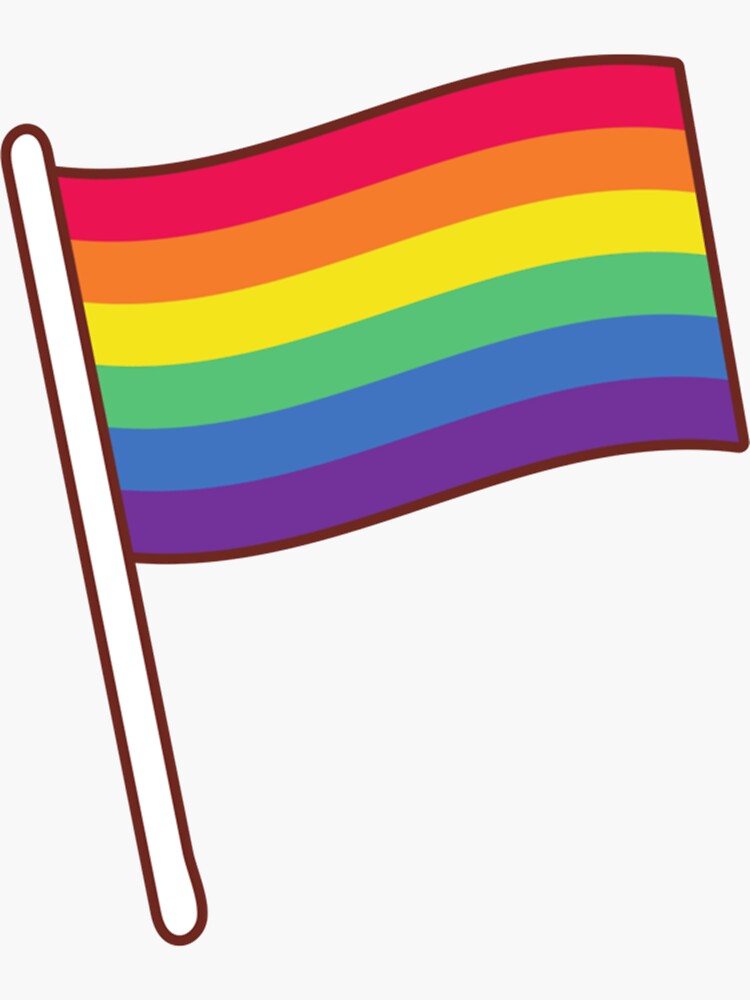 Lgbt Pride Rainbow Flag Sticker For Sale By Rosadofernan Redbubble