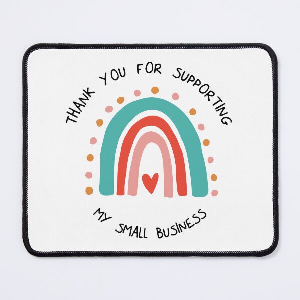 Item preview, Thank You For Supporting My Small Business - Boho Heart Rainbow designed and sold by ZoollGraphics.