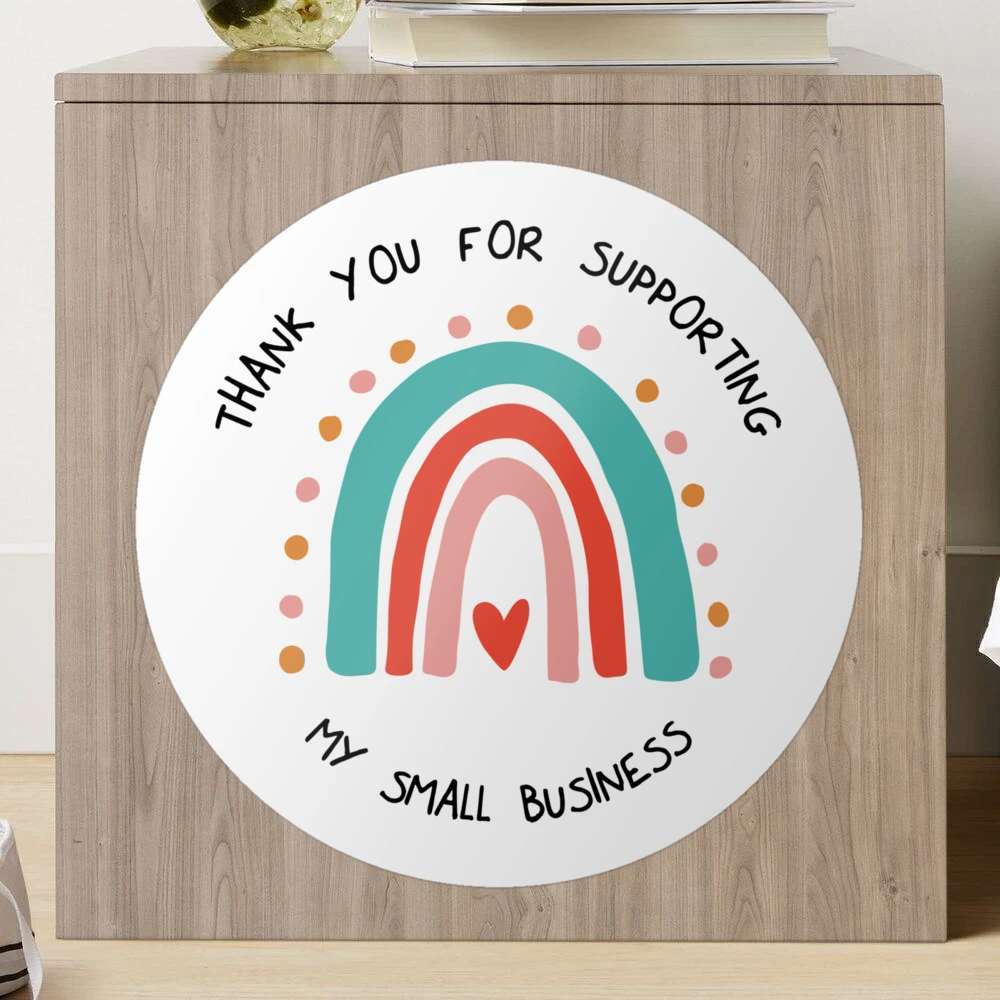 Boho thank you stickers for small business, envelope sticker - Inspire  Uplift