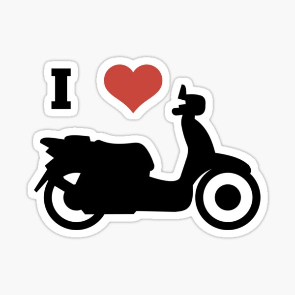 love scooters funny gift idea" Sticker for Sale by sampavlou Redbubble
